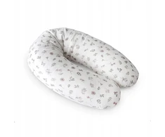 CebaBaby maitinimo pagalvė dżersej multi balta gėlės W-880-000-829