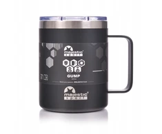 Majestic Sport Gump 400 ml – Termo puodelis su rankena, juodas