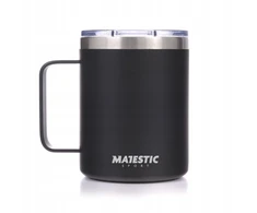 Majestic Sport Gump 400 ml – Termo puodelis su rankena, juodas