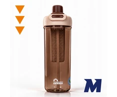 Gertuvė Majestic Sport vandens butelis, 950 ml, su sieteliu ir šiaudeliais, be BPA