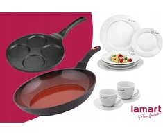 Makaronų puodas su sieteliu Lamart LT1067 6L Nerūdijantis plienas