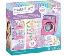 Make It Real – Purr-fect – apyrankių gaminimo rinkinys su mini skalbimo mašina