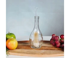 Malinowy Nos BUTELIŲ ŠEPELIS SU VILNA GALVUTĖMIS Smulkiais šereliais STIPRI 50MM 33cm