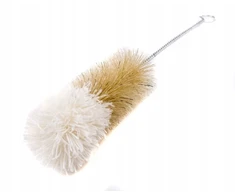 Malinowy Nos BUTELIŲ ŠEPELIS SU VILNA GALVUTĖMIS Smulkiais šereliais STIPRI 30MM 26cm