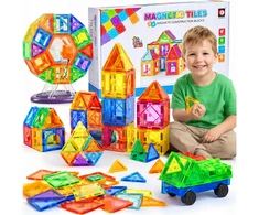 MALLE DIDŽIŲJŲ MAGNETINIŲ KONSTRUKCINIŲ BLOKŲ RINKINYS 3D MAGNETINĖS PLYTELĖS PLOKŠTELĖS 70 EL