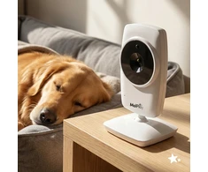 Malplay ELEKTRONINĖ AUKLĖ SU KAMEROS LIVE MONITORIU NAKTINIS REŽIMAS VOX ZOOM 3,2" LCD