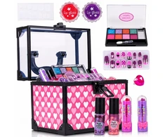 Malplay Makiažo ir nagų kosmetikos dėžutė mažosios princesės Home Spa