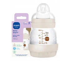 MAM Baby Anti-Colic Bottle 130 ml čiulptukas 0m Naujagimiui