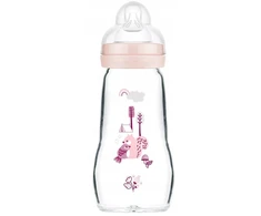 Mam Baby 1254 STIKLINIS BUTELIUKAS 260ML FEEL GOOD FOREST GIRL