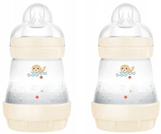 Mam Turiu 2 Easy Start maitinimo buteliukų rinkinį, nuo pilvo dieglių, 0+ mėn., 160 ml