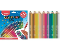 Maped 72 spalvų trikampės kreidelės vaikams
