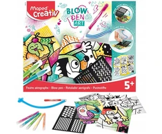 Maped Creativ Pop Art pripučiami žymekliai + šablonai, 6 spalvos