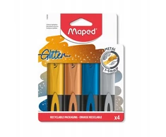 Maped fluo peps metalo blizgučių ryškiklis 4 spalvos