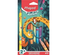 Maped Jumbo Fever kreidelės vaikams, 12 spalvų