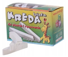 Mar Bor MOKYKLINĖ KREIDA, BALTA LENTA, BE DULKĖS - 50 Vnt