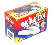 Mar Bor Mokyklinė kreida Feniks, balta, 50 vnt.
