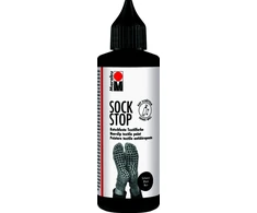 Marabu Sock Stop juodi neslystantys dažai audiniams, 90 ml