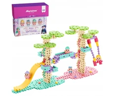 MARIOINEX MINI VAFLĖS PRINCESĖS KONSTRUKCINIAI BLOKELIAI 166 ELEMENTŲ FAIRY HOUSE 6+