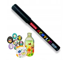 MARKER AKRYLOWY JUODA JUPAI PISAK MAZAKI WODOODPORNY 4mm