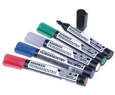 Markeris apvalus Inter-S 1,5 mm baltas, 1 vnt.