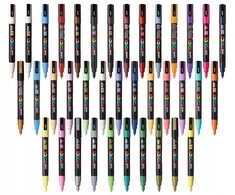 Markeris Posca PC-3M Raudona 6 vnt