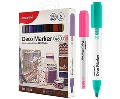 Markery akrylowe Deco Marker B 460 6 kol. Rich MonAmi (2080001504)