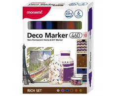 Markery akrylowe Deco Marker B 460 6 kol. Rich MonAmi (2080001504)