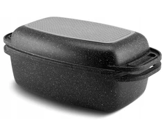 MARMURINĖ ŽŪSIO Keptuvė GRILL Keptuvė 2in1 Keptuvė 5L 32cm 4607