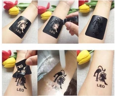 Martius GLITTER TATTUOS ŠABLONAI ŠABLONŲ RINKINYS