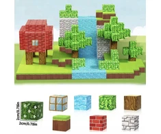 Martius MINECRAFT MAGNETINIAI BLOKAI DIDELI KONSTRUKCINIŲ 100 ELEMENTŲ RINKINYS