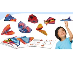 Martius POPIERINIS ORIGAMI PLANE 36 Creative „pasidaryk pats“ rinkinys vaikams Lėktuvo MODELIS
