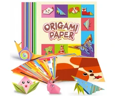 Martius SPALVOTAS ORIGAMI POPIERIUS POPIERIAUS LANKTIES MENAS 15x15 cm + KNYGA