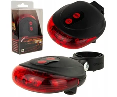 Martom DVIRAČIO LEMPAS 5 LED LAZERINIS GALINIS LAZERIS Dviračio 3 šviesos režimams