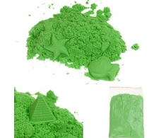 Martom KINETINIS MAGIŠKAS SMĖLIS 1KG SANDLINE COLORS Žalias PLASTIC SUPPLY