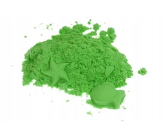 Martom KINETINIS MAGIŠKAS SMĖLIS 1KG SANDLINE COLORS Žalias PLASTIC SUPPLY