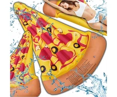 Martom Pripučiamas maudymosi čiužinys Pizza, 158 cm, įvairių spalvų
