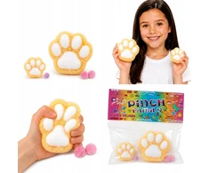 Mas Tex 2x Mochi squishy lipnus squish ŠUNS KATINĖ LETENA gyvūnų letenų plaukai