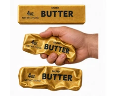 Mas Tex Antistresinis žaislas Gniotek GOLD Butter Squishy Sensory atpalaiduojantis žaislas