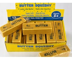 Mas Tex Antistresinis žaislas Gniotek GOLD Butter Squishy Sensory atpalaiduojantis žaislas