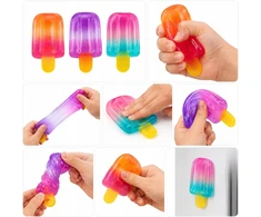 Mas-Tex ICE ICE ant lazdelės anti-stresas squishy Squishy sensorinis lipnus Mochi ADHD