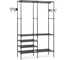 Massido 686600 pastatoma paltų kabykla, juoda