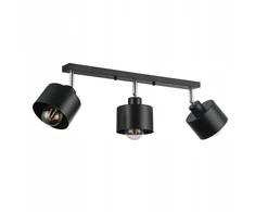 Pakabinamas šviestuvas Masterled Lampa sufitowa wiszaca kinkiet sufitowy żyrandol 3x E27 oprawa loft juoda