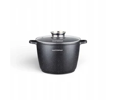 Masterpan Didelis marmurinis puodas 4L su dangteliu ir aromatinių rankenėlių sistema 20cm