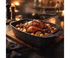 MASTERPAN GRANITE KREPŠELIS 32 CM SU AROMA RANKENĖLIU DANGIU – DIDELIS