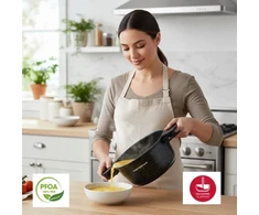 Masterpan Marmurinis puodas 20 cm, 2,5L su dangteliu ir Aroma Knob sistema