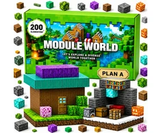 MAT Group Pixel Blocks 200 vnt Magnetiniai kubeliai Modulio Pasaulio Konstrukcija