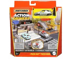 MATCHBOX REAL ADVENTURES PIZZA HUT SET rinkinys su VW GTI