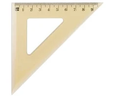 Matematikos liniuotė 45° 9,6 cm Grand