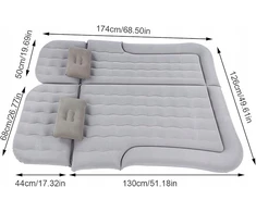 Matmay AUTOMOBILINIS ČIUŽINIS XXL 184x122cm visureigio automobilio lova + PUMP Pilka