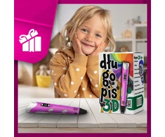 Maxsell 3D RAŠIKLIS VAIKAMS 3D SPAUSDINTUVAS MAGICAL 3D PEN + RETRILIAI 210 METRU